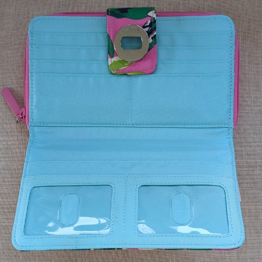 Floral Quilted Wallet - Pink & Green NWT - Picture 4 of 11